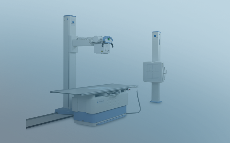 Floor Mounted Digital Radiography System image 1 with blue overlay