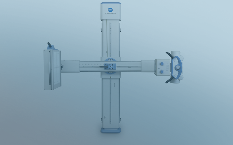 Straight Arm Digital Radiography System image 3 blue overlay